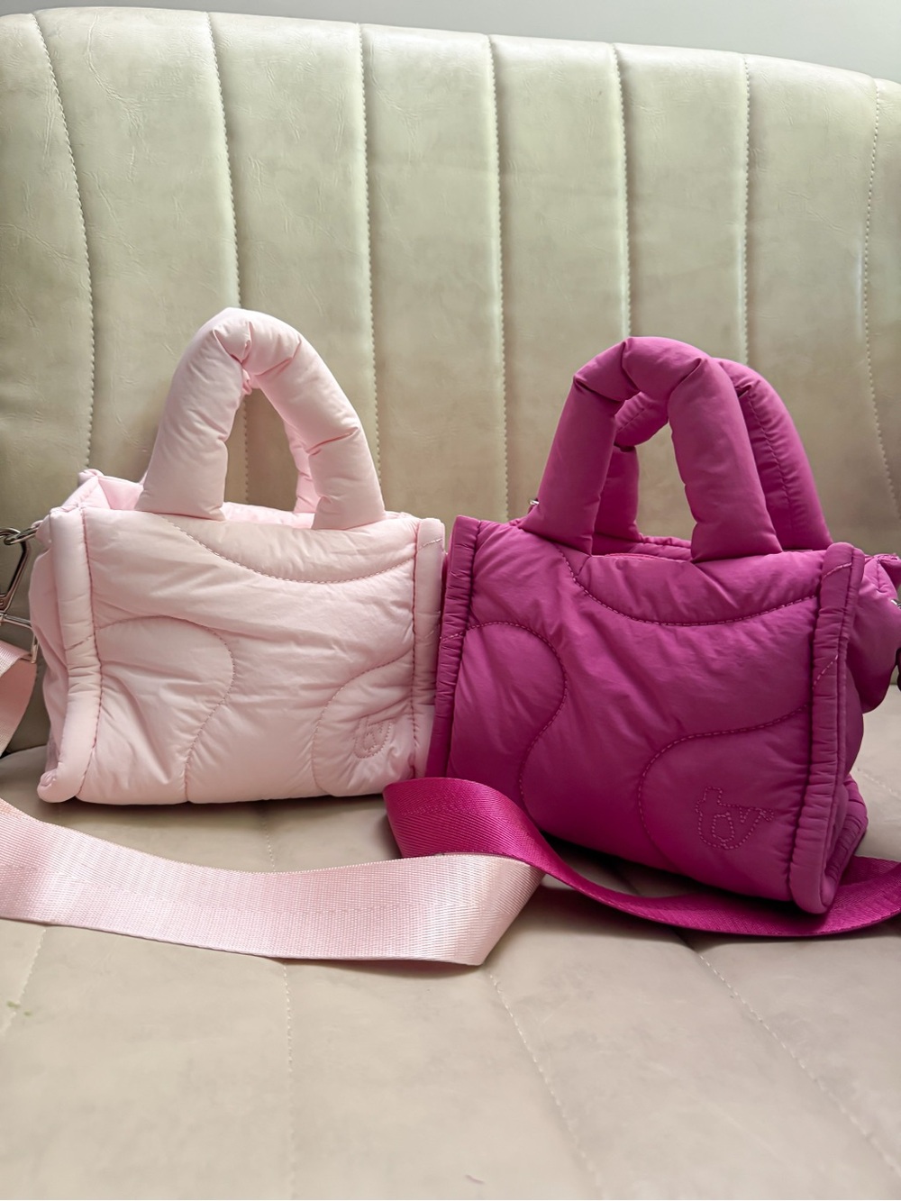 NWT Set of two Thirty Years “The mini drift tote” in Blush and Pink color